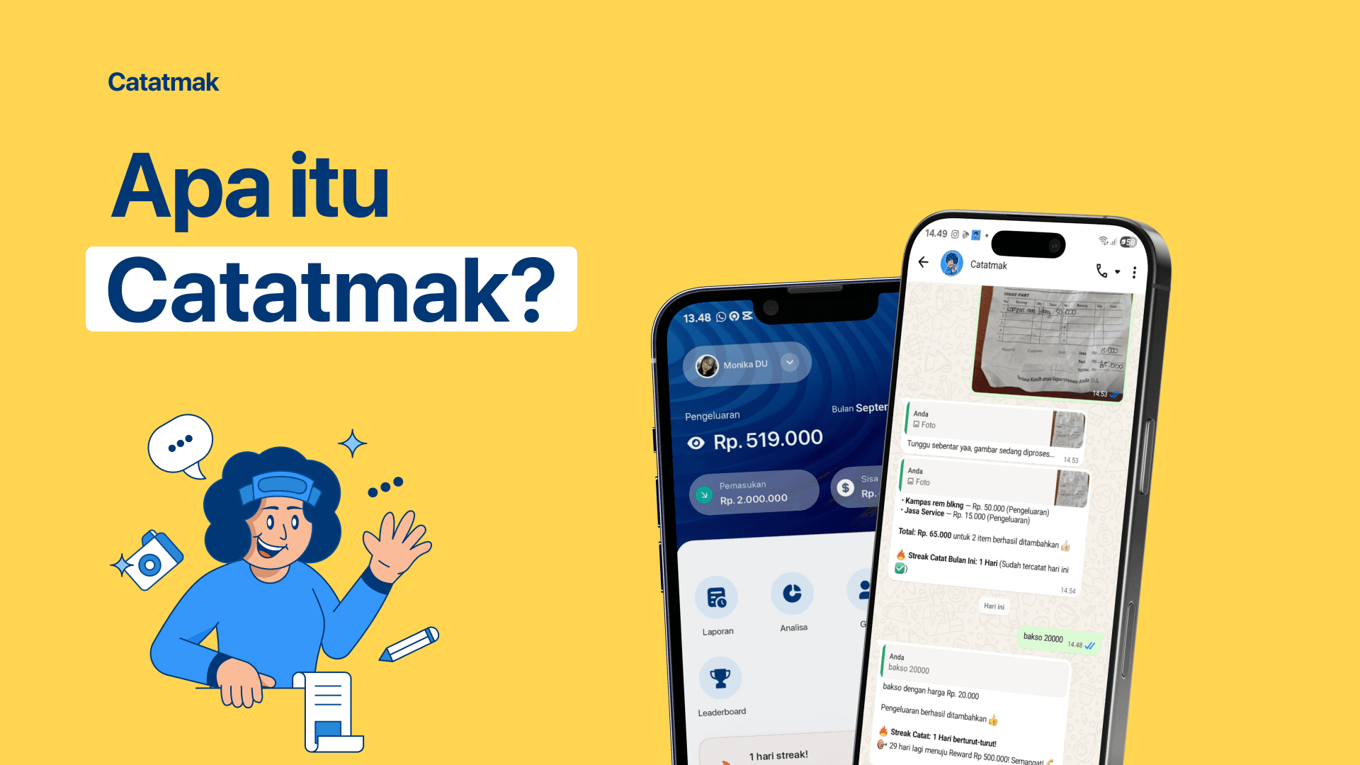 Apa Itu Catatmak? Aplikasi Catat Keuangan Harian Lewat WhatsApp