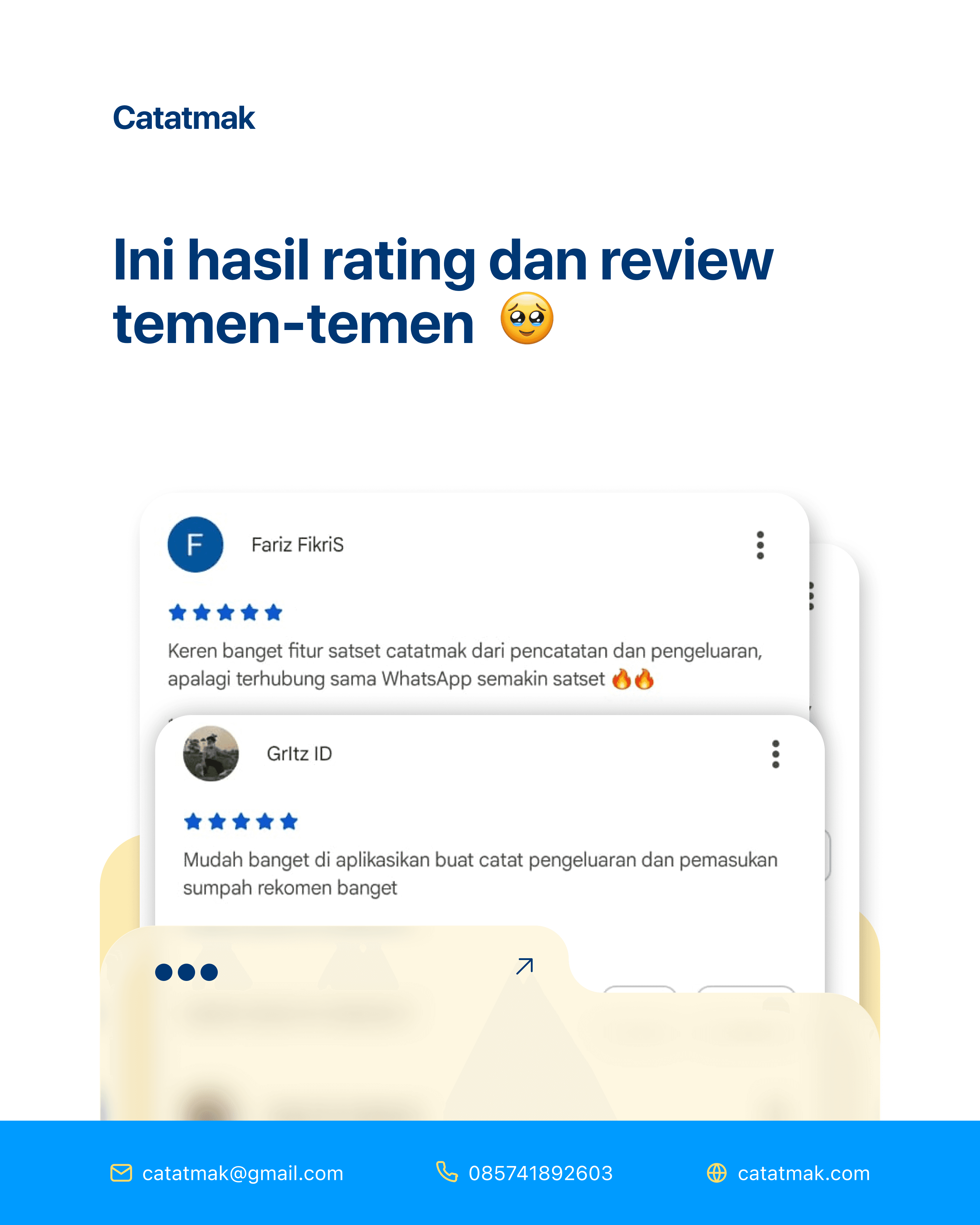 Kasih Rating dan Review Catatmak, Bantu Kami Jadi Lebih Baik